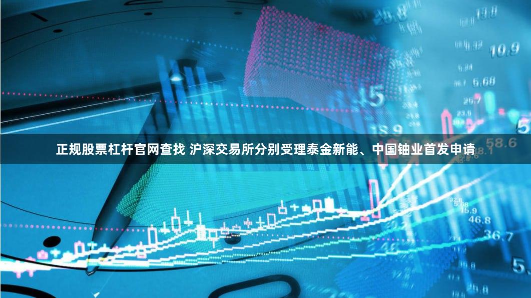 正规股票杠杆官网查找 沪深交易所分别受理泰金新能、中国铀业首发申请
