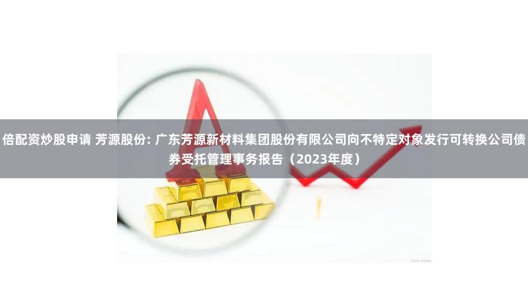 倍配资炒股申请 芳源股份: 广东芳源新材料集团股份有限公司向不特定对象发行可转换公司债券受托管理事务报告(2023年度)