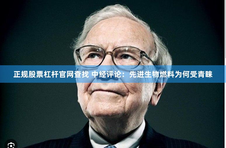 正规股票杠杆官网查找 中经评论：先进生物燃料为何受青睐